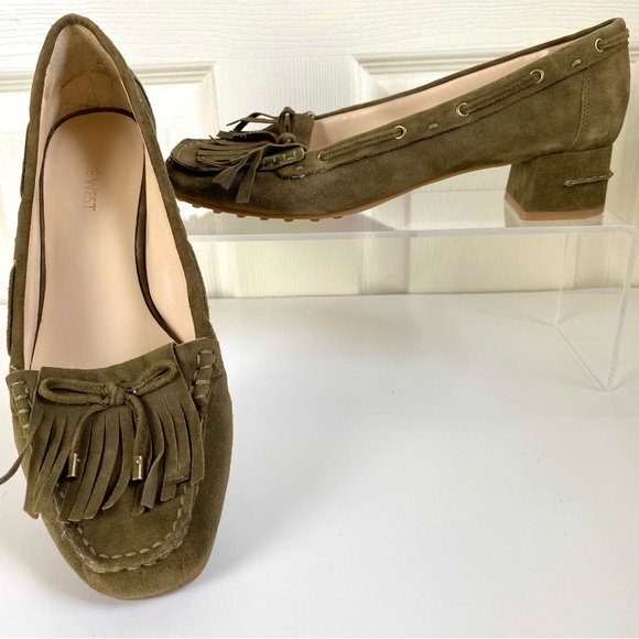 Nine West Olive Suede Moccasins - Picture 11 of 12